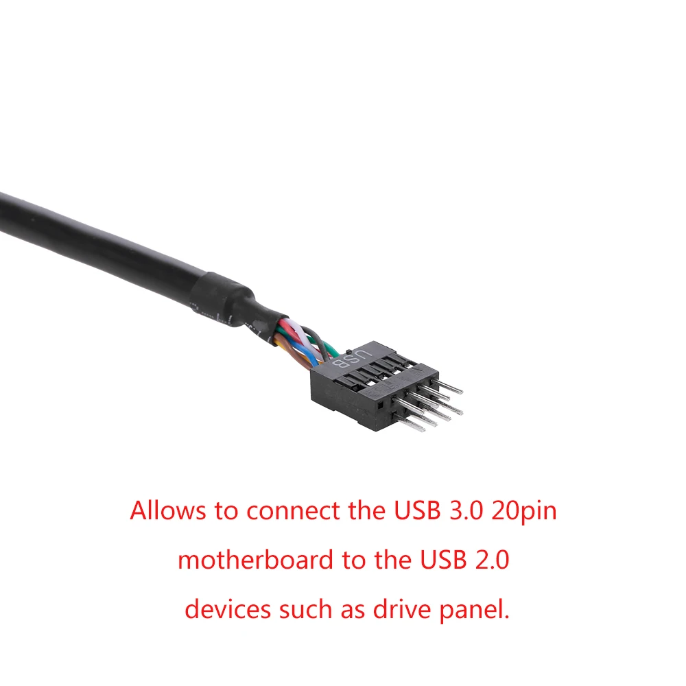 20 контактный USB 3 0 разъем материнской платы к 2 9 Штекерный адаптер кабель