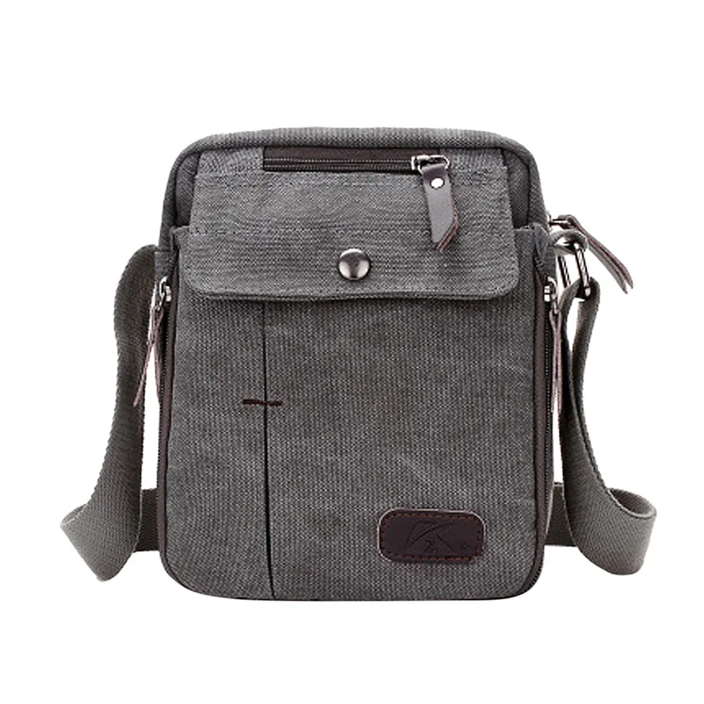 Сумка через плечо индивидуальная многофункциональная мужская сумка холщовая