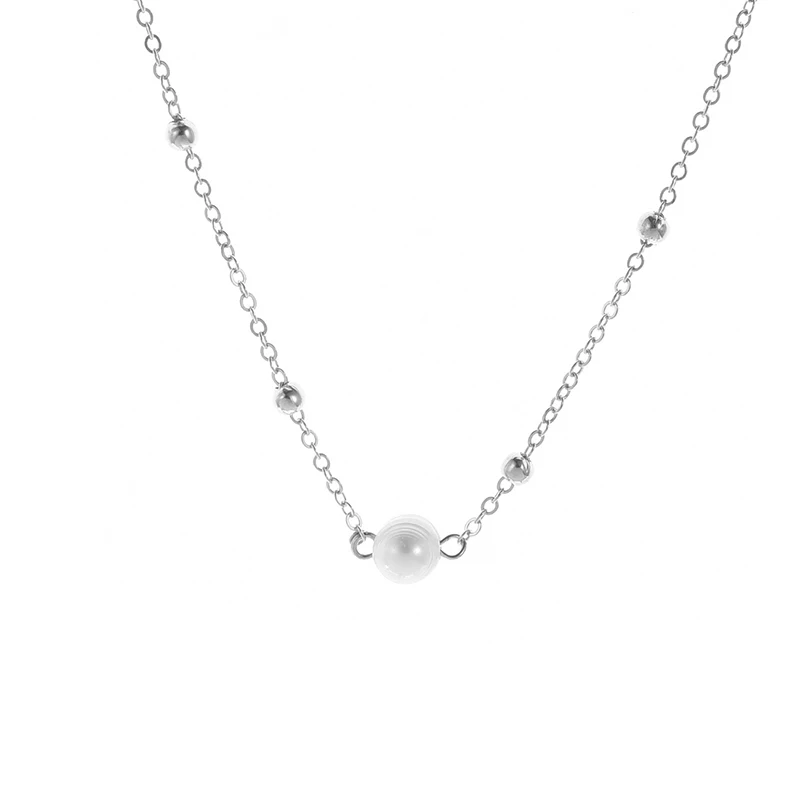 Чокер женский золотистый с жемчугом классическое ожерелье-чокер простого