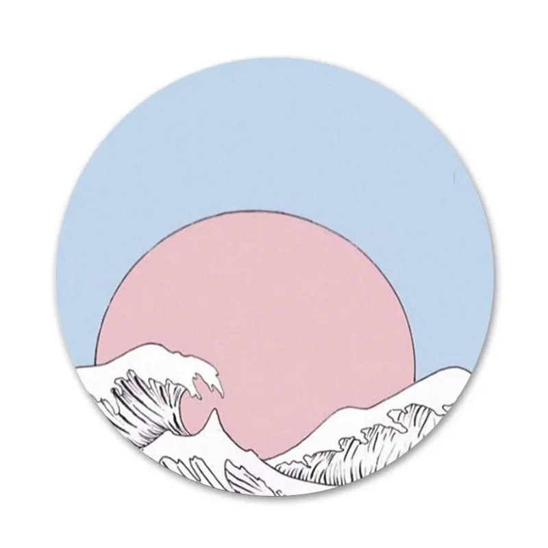 

Japanese Wave Badge Brooch Pin Accessories For Clothes Backpack Decoration gift