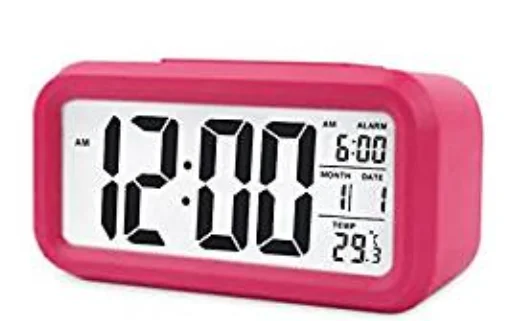 

Alarm Clock Digital Sensor LED Snooze Button Wake Up Clocks for Home and Office