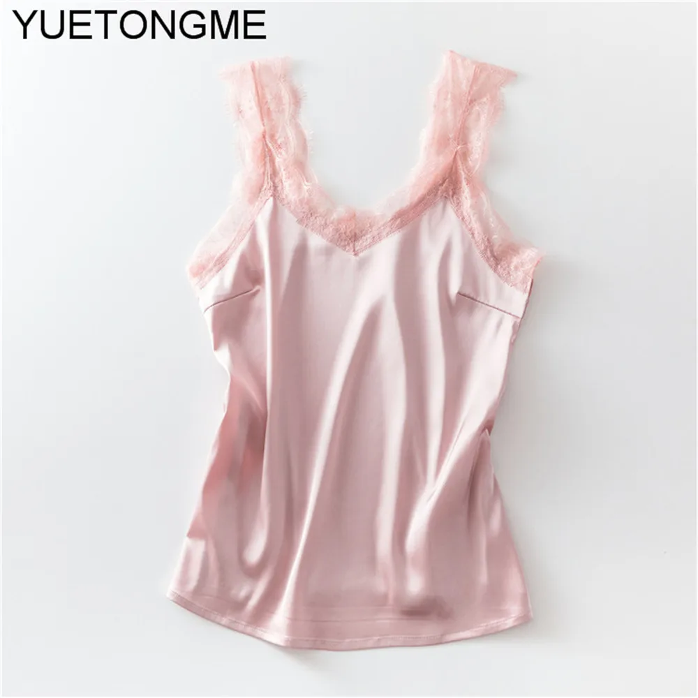 Женская кружевная майка без рукавов с V образным вырезом|Майки| |