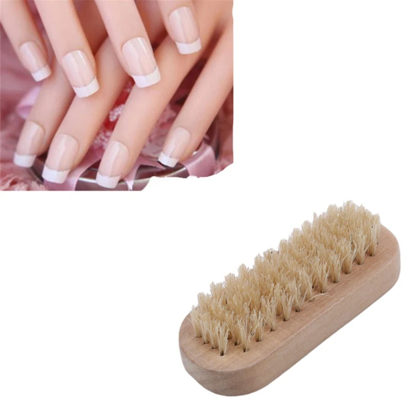 1PC Nail Brush Natural Boar Bristle Beard For Men Bamboo Face Massage That Works Wonders To Comb Beards and Mustache | Красота и