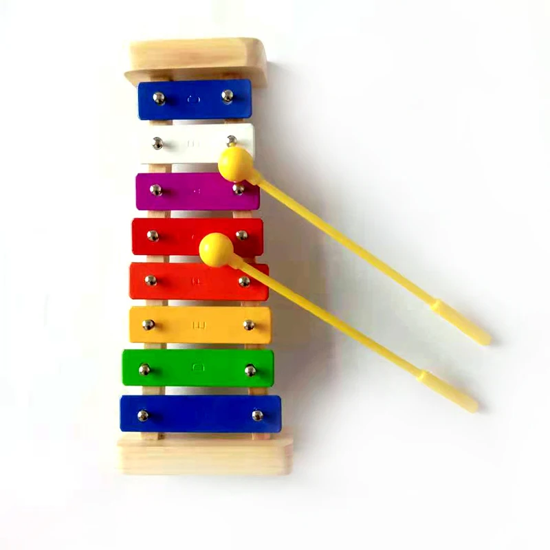 8 клавишных ксилофона Детские Музыкальные инструменты ноксы на пианино