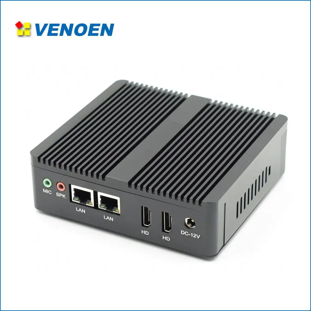 Портативный Linux Intel Celeron четырехъядерный N3160 J3160 двухдиапазонный wifi безвентиляторный мини настольный ПК hd RS232 COM крошечные ТВ-приставка wake on lan