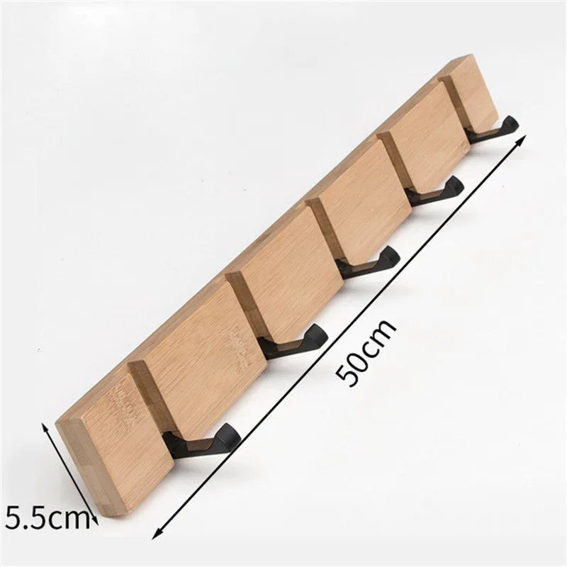 

Creative Wall Clothes Adhesive Hook Solid Wood Wall Hangers Clothes Hook Wooden Wall Living Room Row Hook Wood Wall Hooks