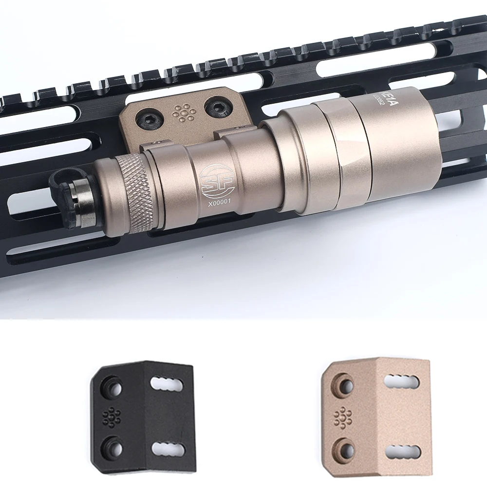 WADSN Airsoft Защита для рук/Mlok Keymod рельсы светильник крепление Surfire M300 M600 серии оружие