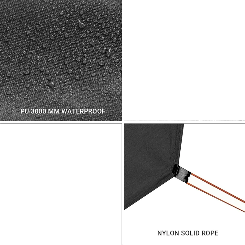

Camping Tent Tarp Shelter Portable Lightweight Hammock Cover Sun Shade with Carry Bag for Outdoor Camping Traveling