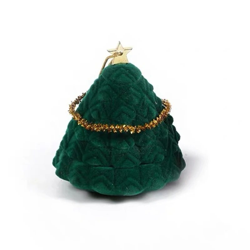 

Xmas Jewelry Ring Box Engagement Wedding Box Keepsake Box Bridal Photo Ring 101A