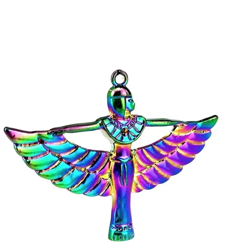 

5PCS Egyptian Goddess ISIS God Wing Alloy Pendant For Women Gift Jewelry Making Craft Charm DIY Metal Material Bulk