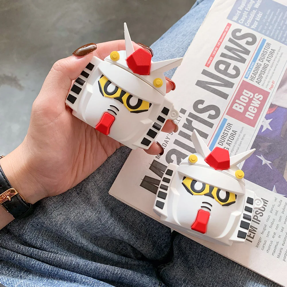 Силиконовый чехол для наушников для Airpods, чехол для трансформеров, 3D мультяшный чехол, защитный кожаный чехол для AppleAirpods для Earpods, чехол