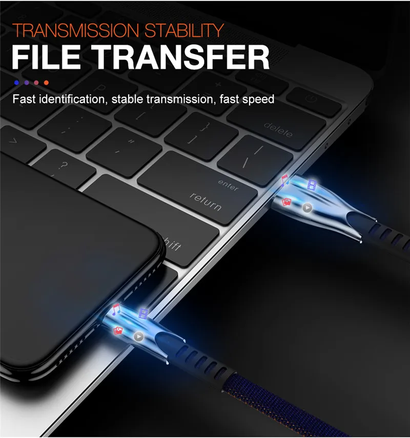 1 2 3 м Зарядное устройство USB кабель для передачи данных для iphone 5 5S SE 6 6S 7 8 Plus X 10 XR XS Max провод для быстрого заряда шнур для мобильного телефона длинный короткий