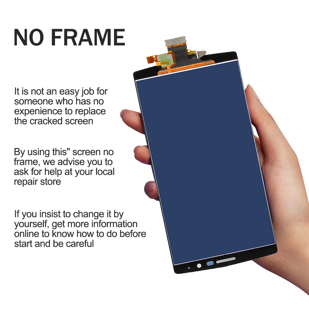 Односимочный дисплей 5 дюйма H815 для LG G4 ЖК с рамкой замены 2560x1440|Экраны мобильных