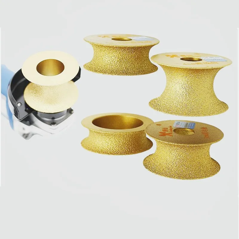 Brazing Diamond Angle Grinder Stone Grinding Wheel Semi-Circular Edging Round Glass Pottery Porcelain Marble Grinding