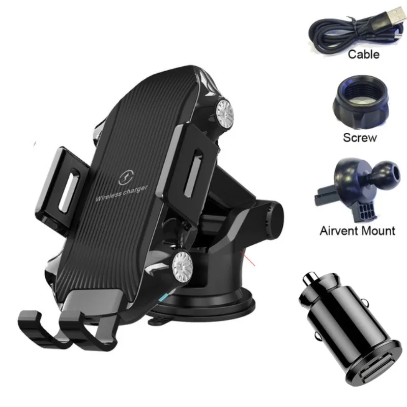 mobile car phone holder wireless charger air vent mount cell smartphone bracket cellphone stand support to iphone xiaomi samsung free global shipping