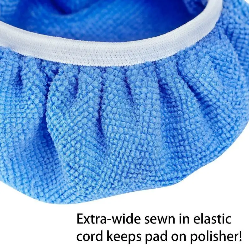 

5-6Inch Buffing Pads Polishing 10pcs Bonnet Microfiber Polisher Protector