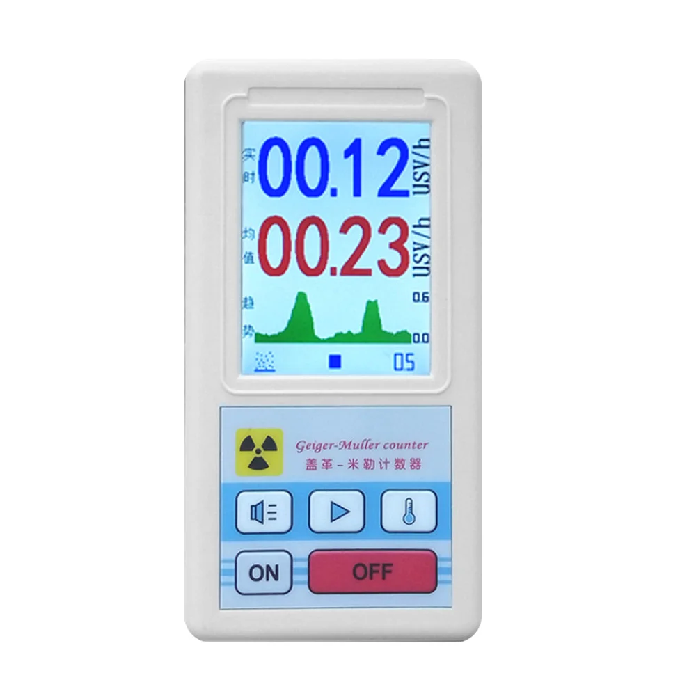 

Radioactive Detector LCD Dosimeter Counter Nuclear Radiation Detector Beta Gamma X-ray Detector Counter Radioactivity Detector 6