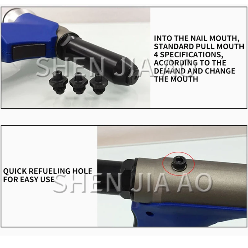 Ручной пневматический заклепочный пистолет TM-107 1 шт. из нержавеющей стали