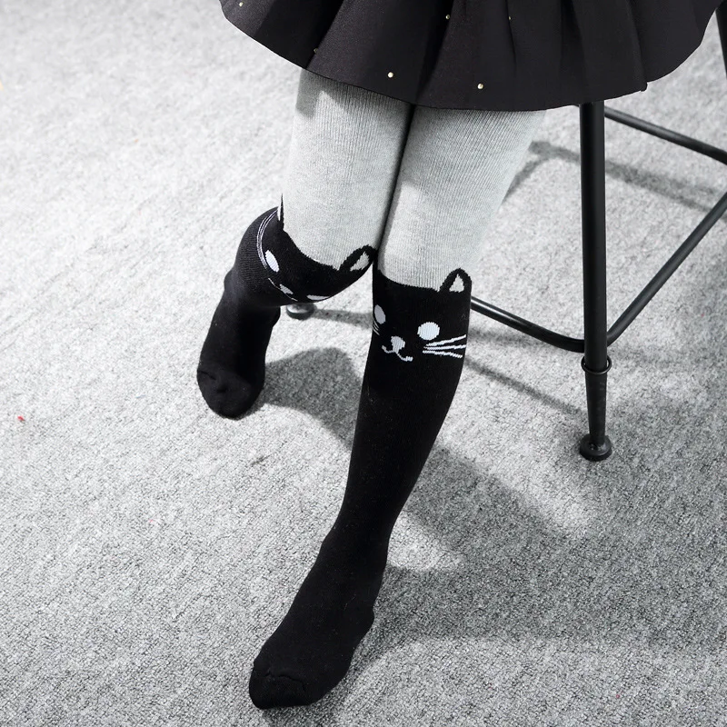 Новые детские Колготки с рисунком персонажей из мультфильмов для милых девочек