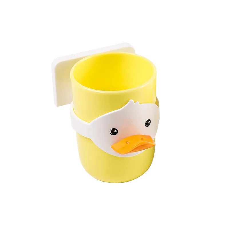 Милый держатель для зубных щеток в виде утки креативная подставка мытья рта