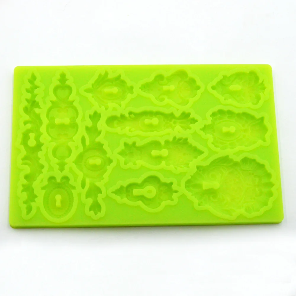 Силиконовая форма дворцового замка для помадки торта пищевого класса украшения