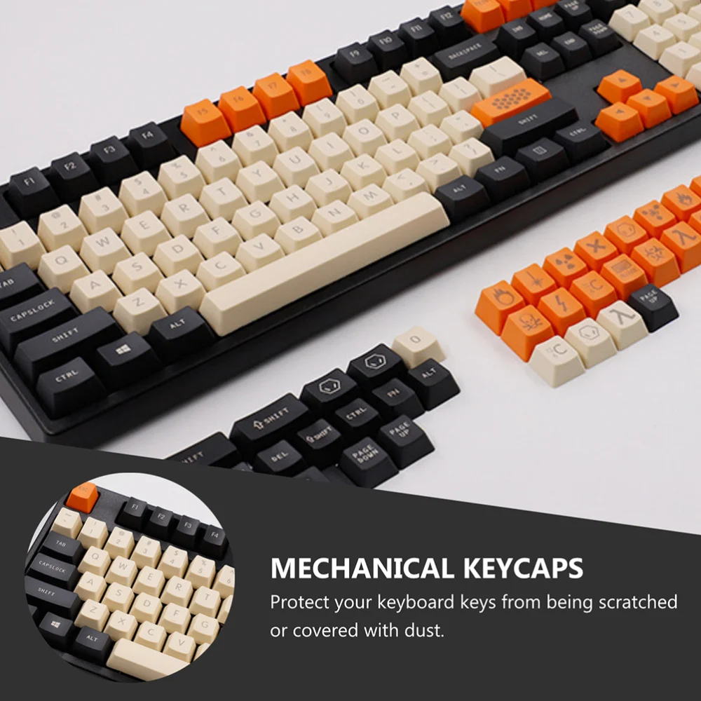 

1 Set of 136Pcs Keyboard Key Caps Keyboard Accessories Keyboard Protector