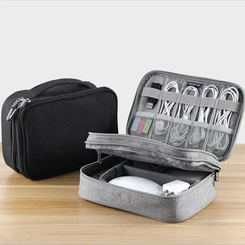 Дорожный универсальный органайзер для кабелей аксессуары электроники чехлы