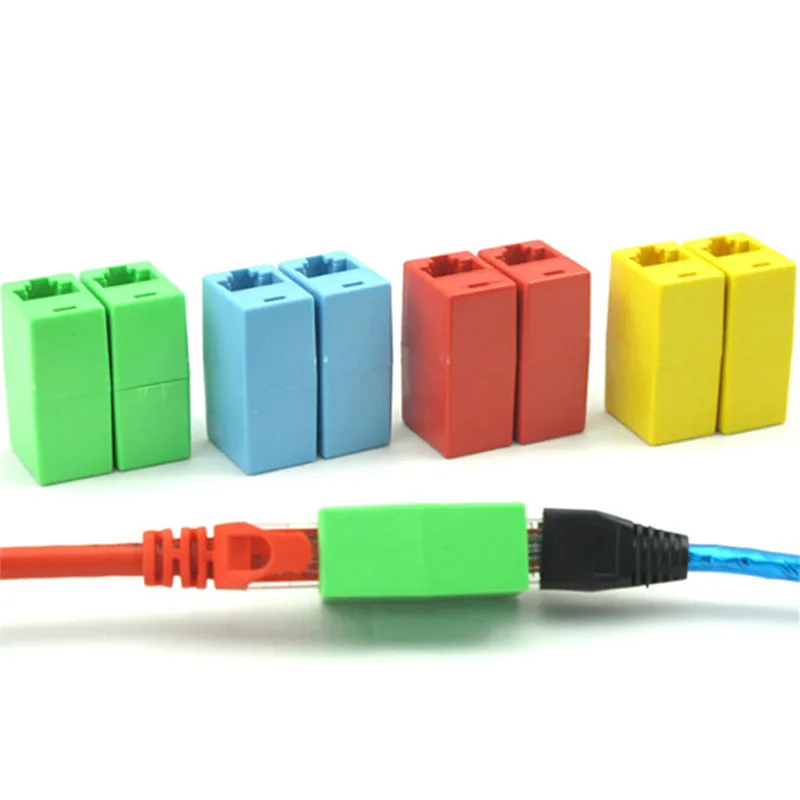 Удлинитель RJ45 CAT 5 5E 6 6a сетевой Кабельный разъем двойная прямая головка Ethernet