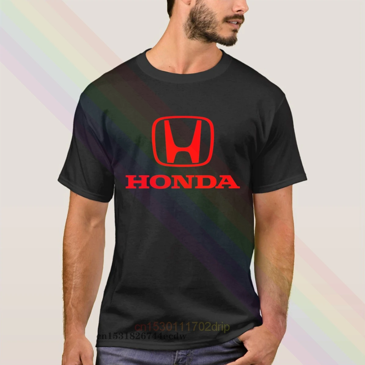 Honda Логотип красного цвета в виде букв и цифр 2020 Новейшая летняя мужская футболка