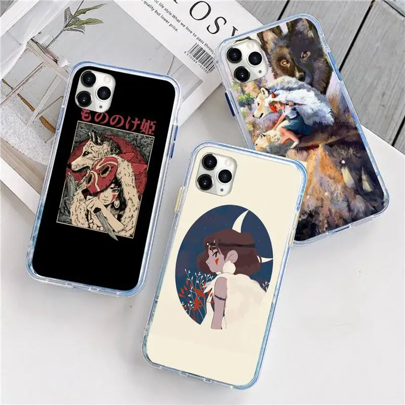 

Princess Mononoke Phone Case For iphone 12 5 5s 5c se 6 6s 7 8 plus x xs xr 11 pro max mini