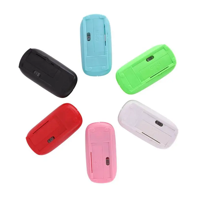 Colorful Ultra Thin USB Optical Wireless Mouse 2.4G Receiver Super Slim Cordless Computer PC Laptop Desktop Mouses | Компьютеры и офис