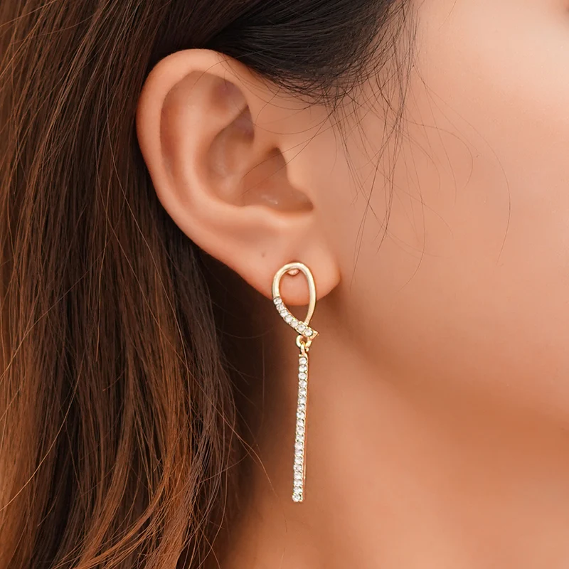 Новое поступление 2019 модные классические циркониевые геометрические висячие