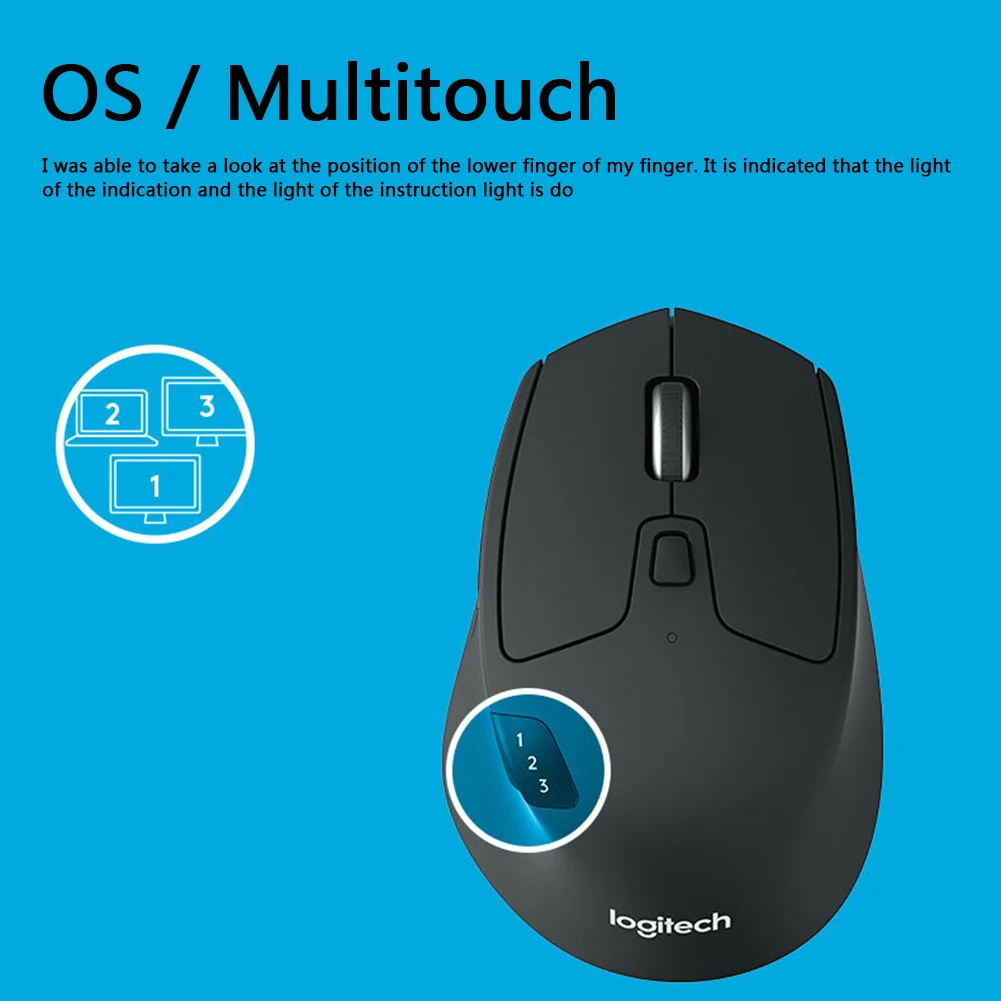 Logitech M720 Bluetooth беспроводная мышь мульти устройство игровой компьютер ПК ноутбук
