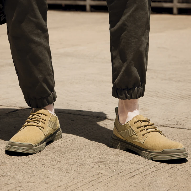 Высококачественные мужские оксфорды модные замшевые туфли мужская повседневная