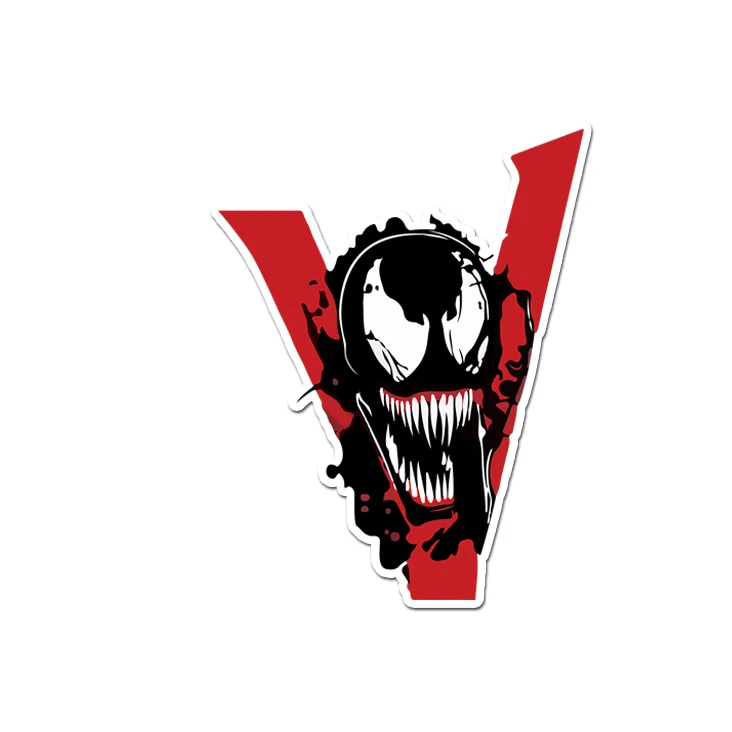 Автонаклейка Ali AutoCar Styling Personality Vinyl Kk Venom Decals для автомобиля, водонепроницаемая, из ПВХ, окна тела декоративные наклейки и аксессуары.