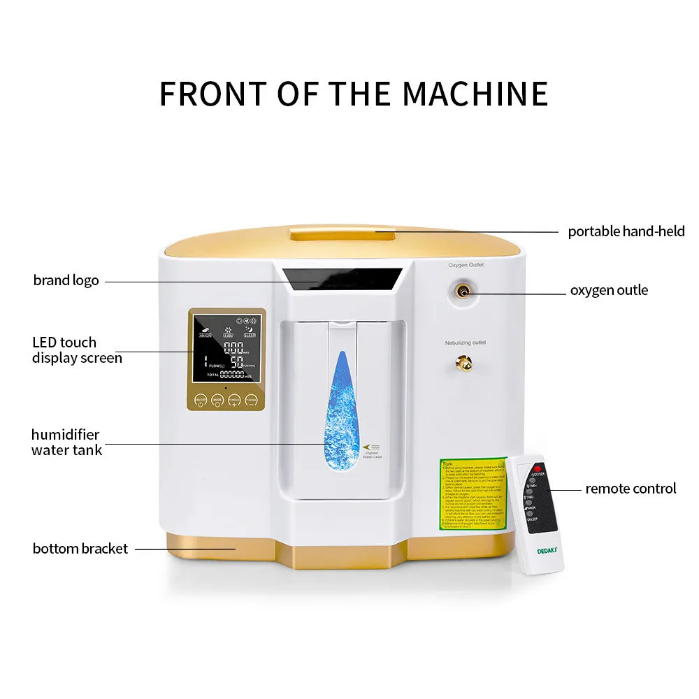 

DDT-1L 1L-6L/Min Adjustable Medical oxygen concentrator generator oxygen making machine home use oxygen generating machine