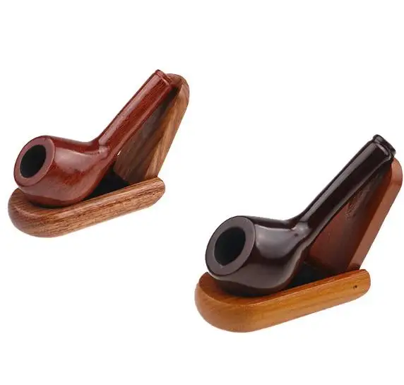 

Handmade high quality Smoking set Wood Smoking Pipe, Ebony Tobacco Pipe with Pipe Accessories (wooden) for men 10 tools free