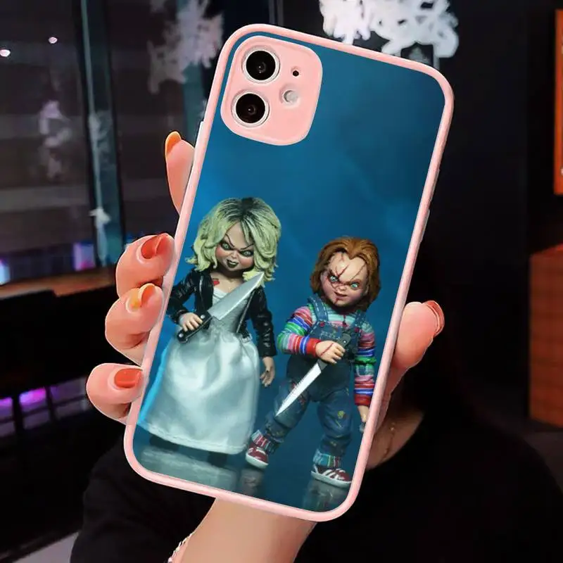 

CHUCKY horror movie baby thriller Phone Case Matte Transparent for iPhone 7 8 11 12 s mini pro X XS XR MAX Plus cover funda