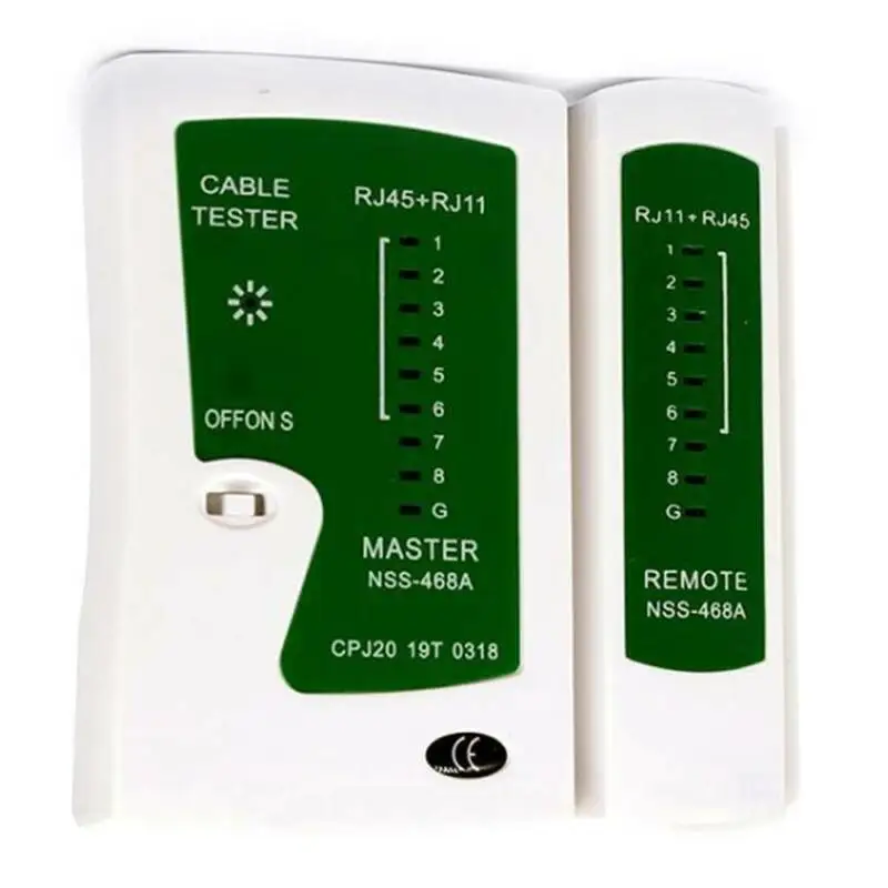 

RJ45 CAT5e CAT6 RJ11 Network Cable Tester Ethernet Lan Wire Lead Testing Meters