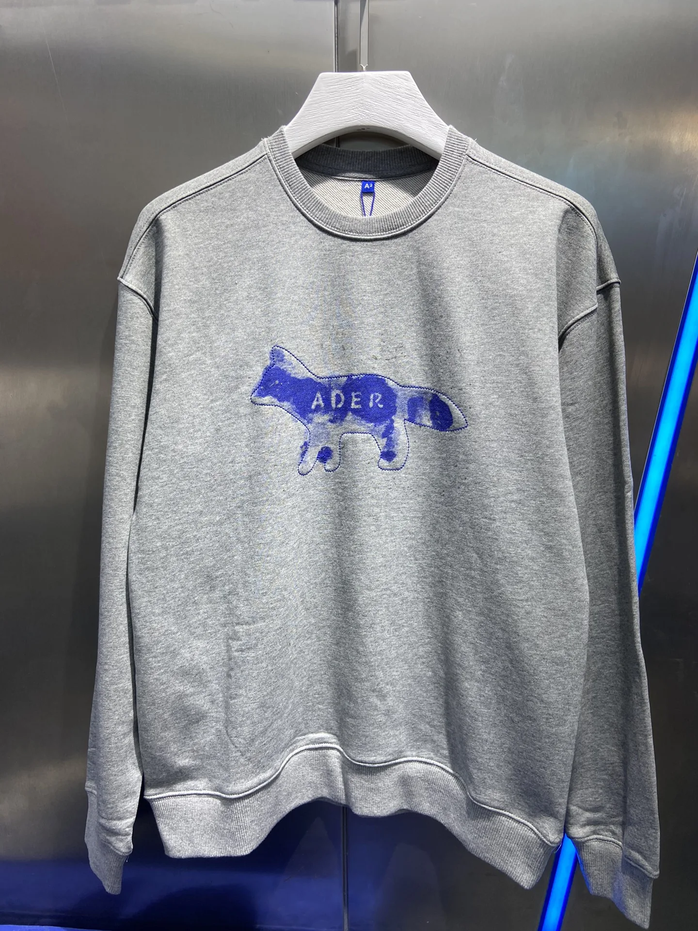 

Fashion Street Brand Fox Embroidery Ader Error Crewneck Sweatshirts Men Women Best Quality Adererror Pullover Hoodie