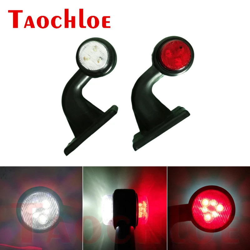 2 шт. светодиодные габаритные огни для прицепа трактора грузовика стояночные 12 В