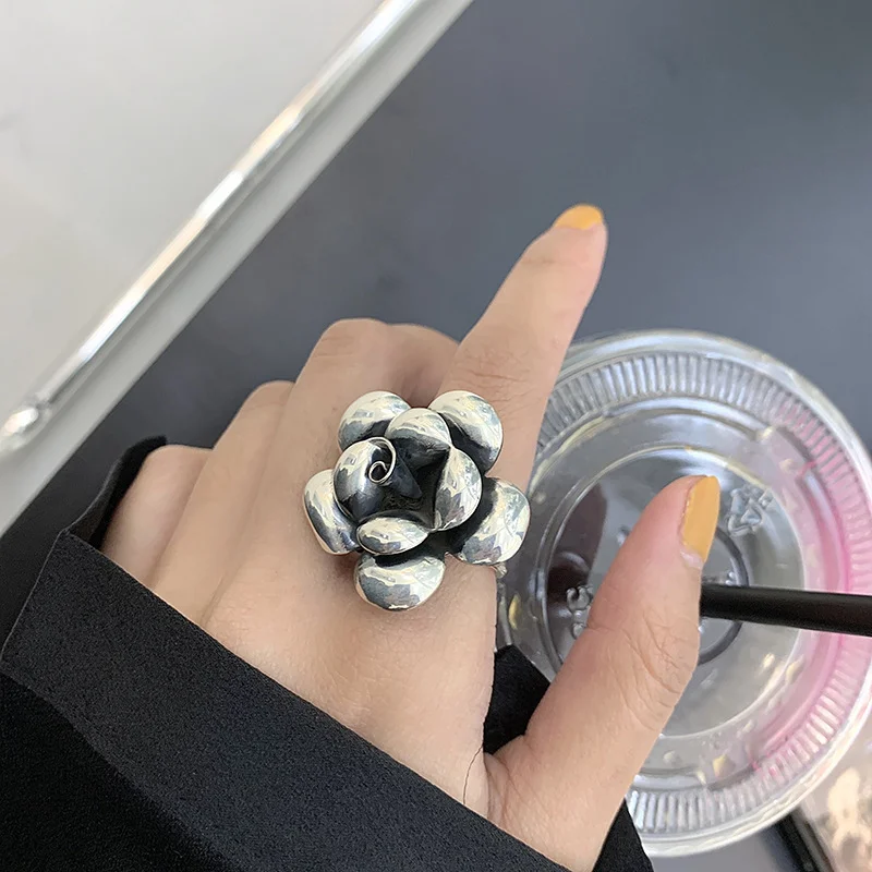 

Fashion National Style Retro Punk Party Creative Female Chic Ring Anniversary Engagement Gift Party Wedding