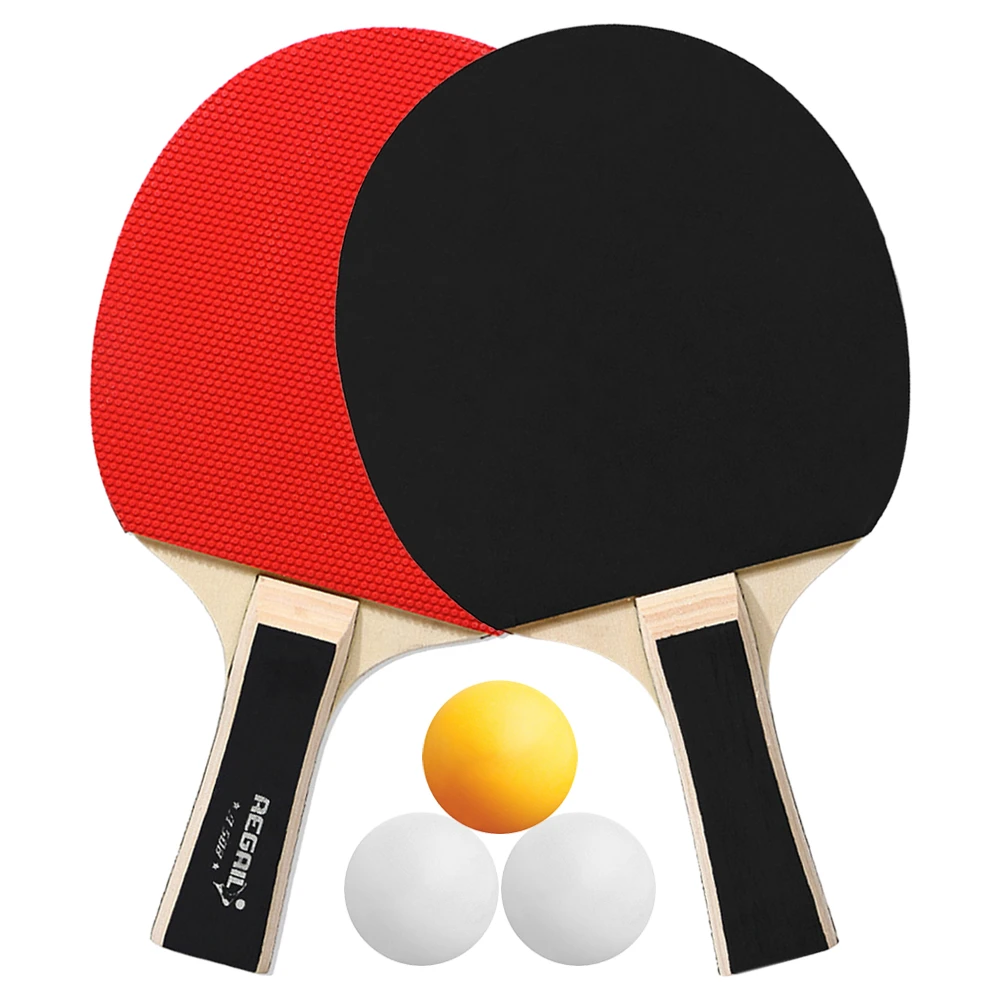 

Ping Pong Paddles Quality Table Tennis Rackets 2 Ping Pong Bats Long Handle Ping Pong Racket Set Training Accessories