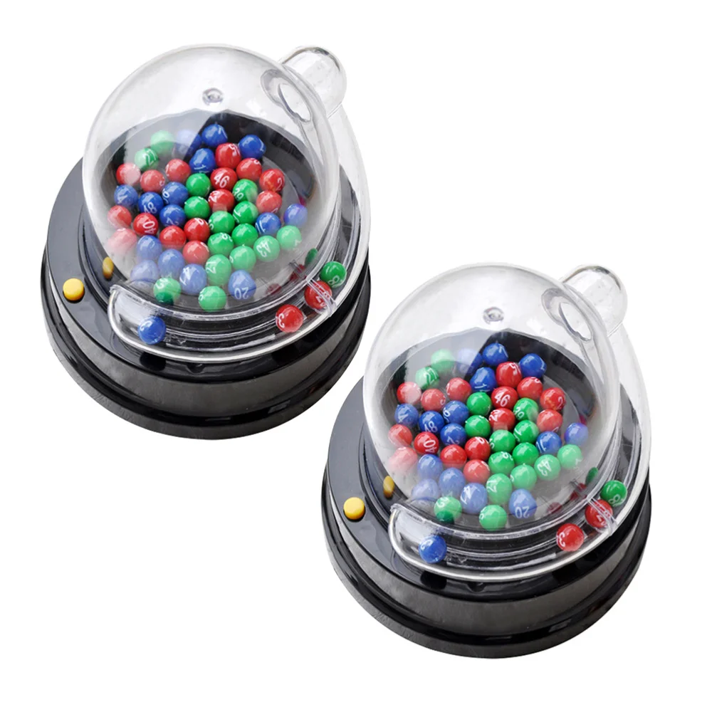 

2 Set Electric Fortunate Number Picking Machine Mini Lottery Machine