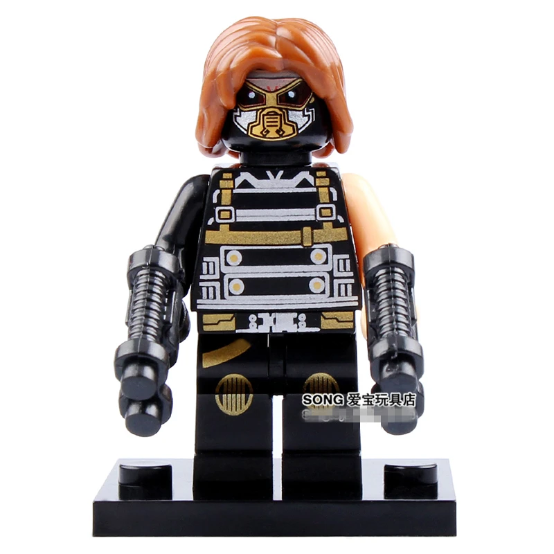 Одиночная распродажа Зимний Солдат Bucky с двумя пистолетами супергерои Мстители