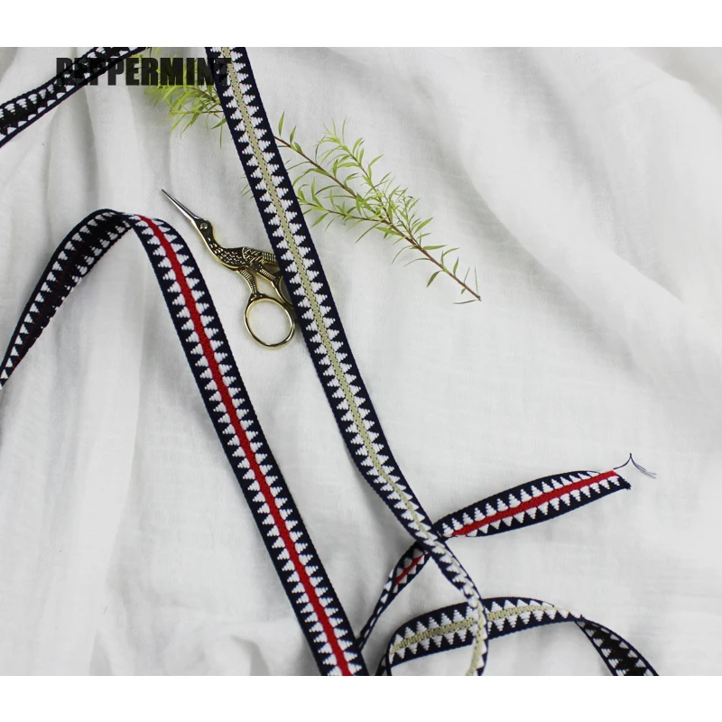 Вышитая лента Boho кружевная отделка для шитья одежды сумки аксессуары вышитая