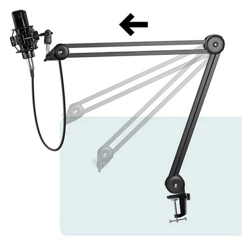 Сверхмощная подставка для микрофона регулируемая подвеска стрела с микрофоном