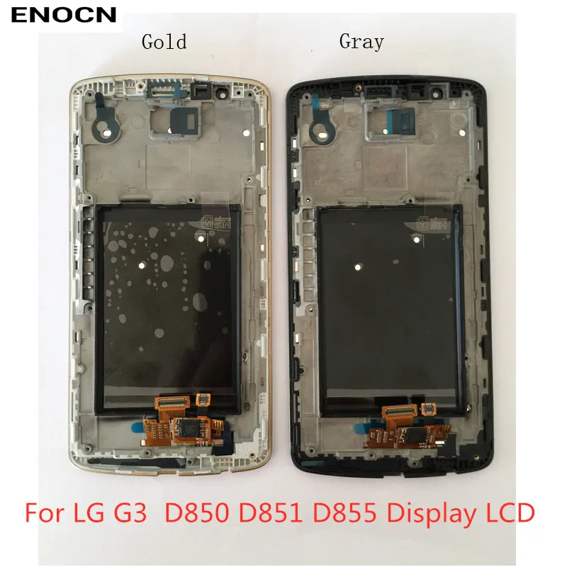 Оригинальный дисплей ENOCN для LG G3 ЖК с сенсорным экраном дигитайзер рамкой сменный