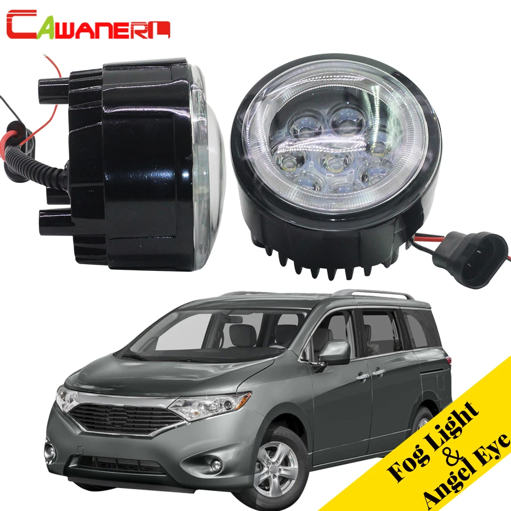 Cawanerl 2 X стайлинга автомобилей Светодиодный туман светильник глаза ангела