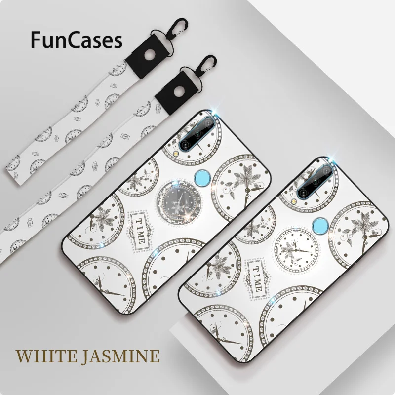 Чехлы с часами и сеткой для Huawei P30 Lite чехлы облегающий Чехол мобильного телефона